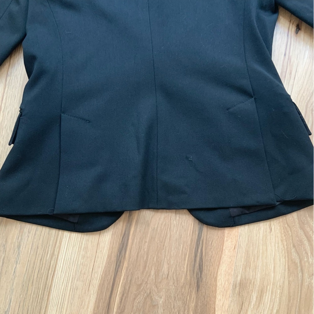 Express Women's Black Blazer One Button Tailored‎ Fit Size 4 Preppy - Picture 6 of 13